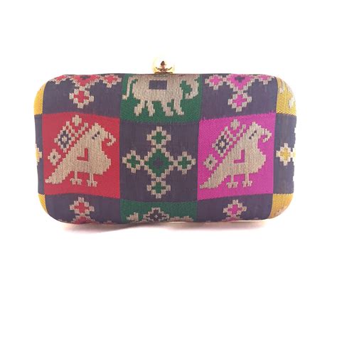 Buy A Clutch Story Patola Brocade Clutch Online