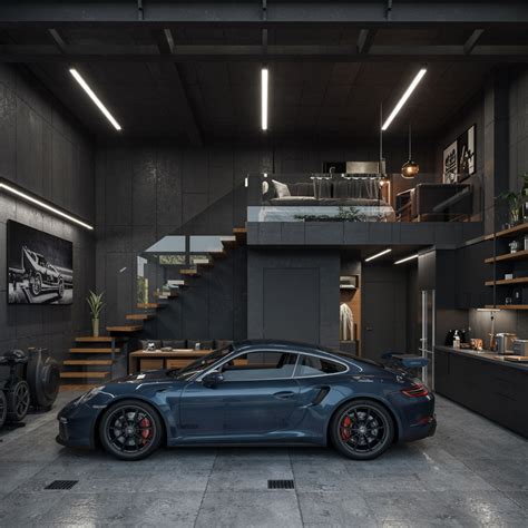 Modern Garage Loft in 2025 | Garage design interior, Loft house design ...