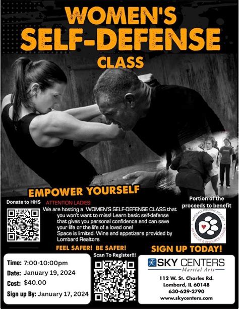 Womens Self Defense Workshop To Benefit Hinsdale Humane Society, Sky ...