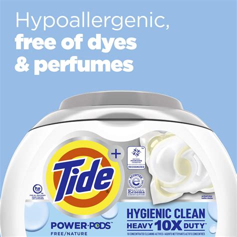 Tide Hygienic Clean Heavy Duty 10x Free Power Pods Liquid Laundry Dete ...