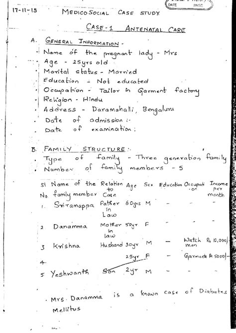 PSM Clinico-Social Case Study: Antenatal & Tuberculosis Care - Studocu