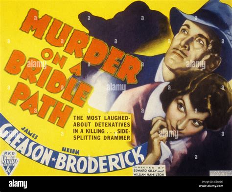 MURDER ON A BRIDLE PATH, from top, James Gleason, Helen Broderick, 1936 ...