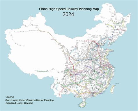 Greater China High Speed Rail map - Maps on the Web