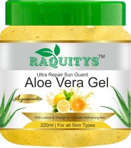 RAQUITYS Sun Guard Aloe Vera Gel With Lemon & Orange-SPF 22. - Price in ...