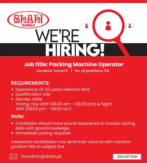 Packing Machine Operator 的图像结果