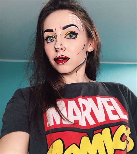 Makeup | Pop art makeup, Pop art costume, Comic book makeup