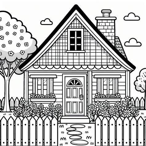 New House Coloring Pages