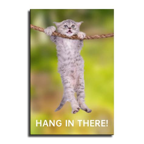 Hang In There Cat Poster 70s