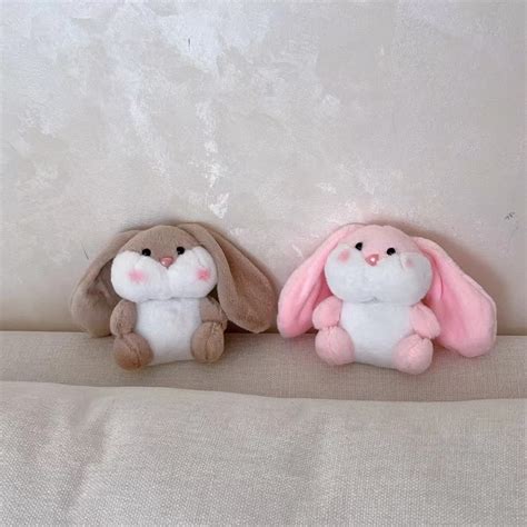 Plush Bunny AirPods Case – Soft Fluffy Rabbit Cover with Keychain Clip ...