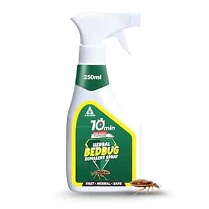 Amish Herbal Bed Bug Spray 250 ml|10 Minutes Formula |Removes Entire ...