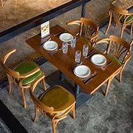 Image result for Wooden Restaurant Tables