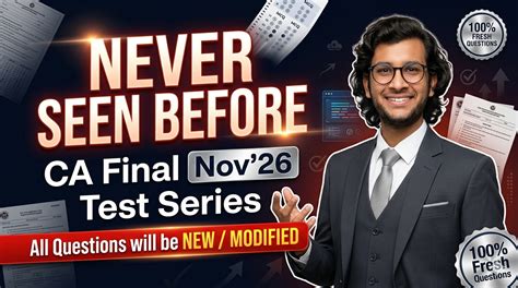 CA Final Subject wise Test Series Nov 26 | RG Learning Hub by Nikita Tinker