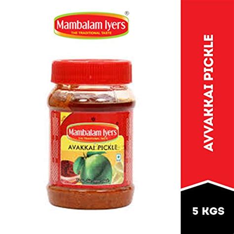 MAMBALAM IYERS Avakkai Pickle 5000Gm : Amazon.in: Grocery & Gourmet Foods
