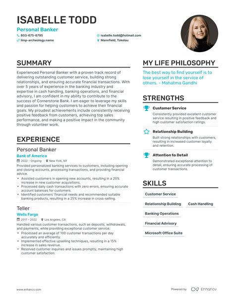 3 Successful Personal Banker Resume Examples And Writing Tips for 2024