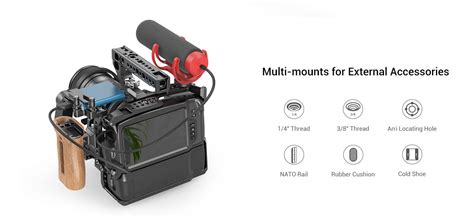 SmallRig 2765 Camera Cage with Battery Grip for BMPCC 4K & 6K Lowest ...