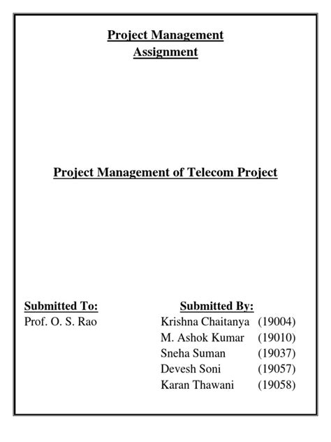 Telecom Project Management 的图像结果