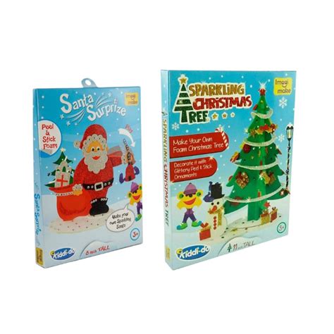 Imagimake Kiddi-do Sparkling Christmas Tree with Santa Surprise Combo ...