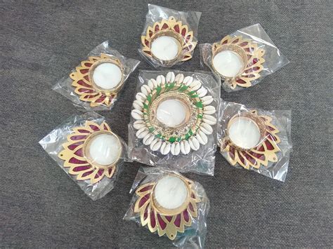 Buy THE INDIA STYLE Lotus Handcrafted Gota Patti Work Design Decorative ...