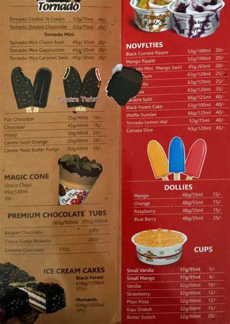 Menu at Top n Town, Bhopal, E8 Square