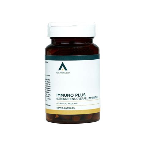 Buy Age Ayurveda Immuno Plus 60 Vegetable Capsules | Immunity Booster ...