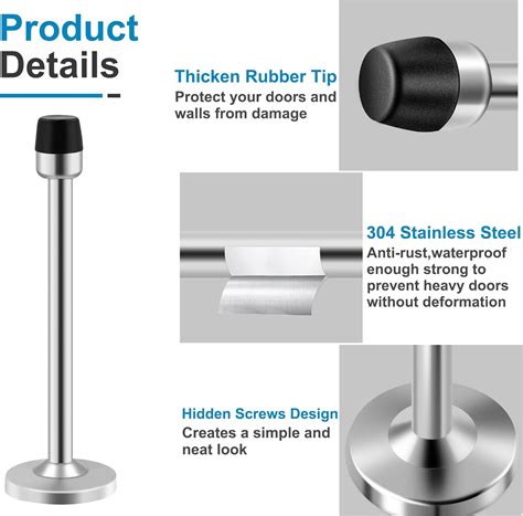 Door Stopper, Extra Long Door Stop, Stainless Steel, India | Ubuy