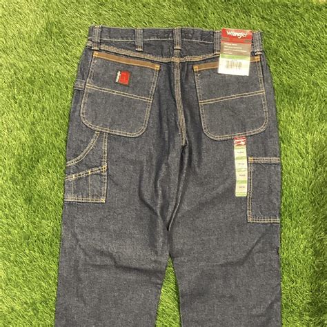 Wrangler black denim straight leg jeans #denim | Depop