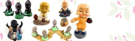 NYRWANA Delivering Smiles in INIDA Polyresin Little Baby Monks Buddha ...