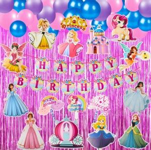 Party Decorz Princess Theme Birthday Decoration Set Of 48pcs Price in ...