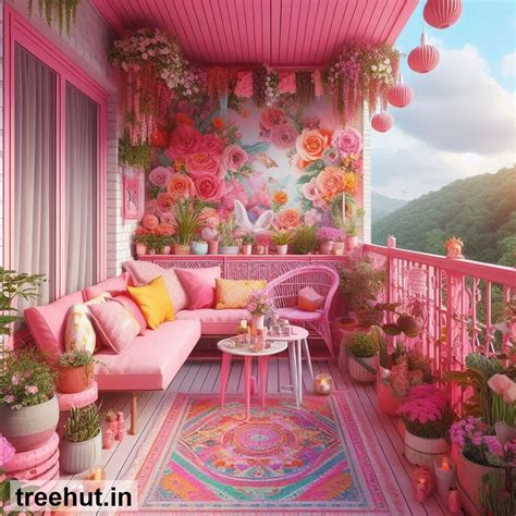 Pink Balcony Design Ideas