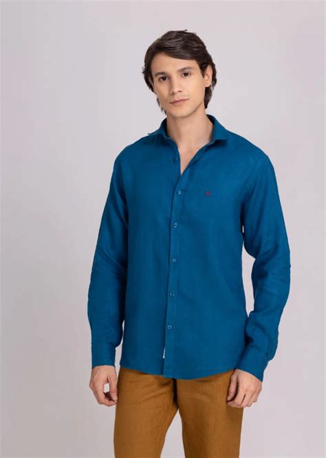 Moroccan Blue | Full Sleeves | Comfort Fit – Burgoyne