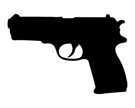 Silhouette of a gun. 48863184 Vector Art at Vecteezy