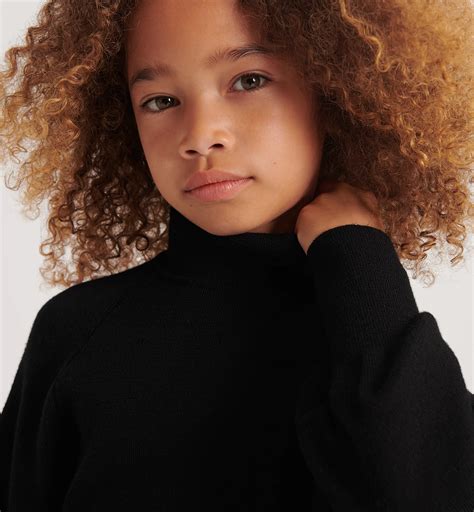 Kids' Sweater Black Wool Knit | DIOR