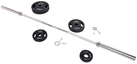 Snapklik.com : Signature Fitness Cast Iron Olympic 2-Inch Weight Plates ...