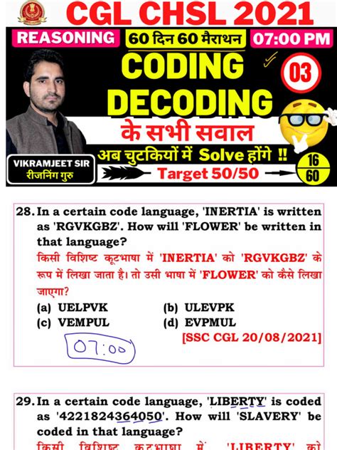Image result for Coding Decoding by Vikramjeet