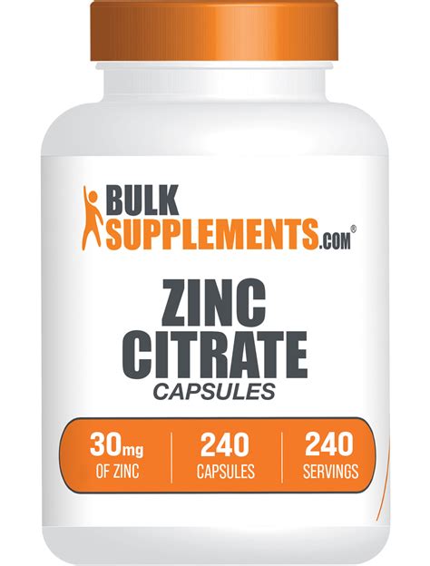 Zinc Citrate Capsules - Improve Immunity & Skin Health