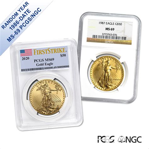 1 oz American Gold Eagle MS-69 PCGS/NGC (Random Year) - Legacy Coins ...