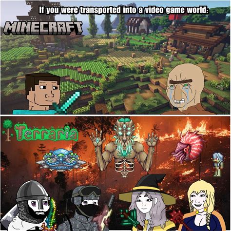 Minecraft vs Terraria: Isekai Fantasies : r/Terraria