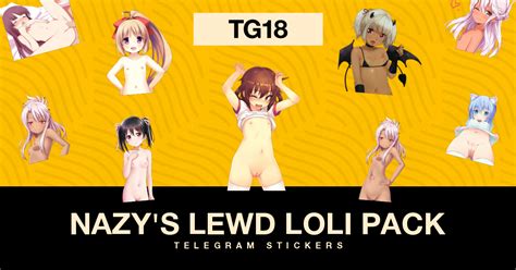 Telegram Sticker 😣 from «Nazy's Lewd Loli Pack» pack