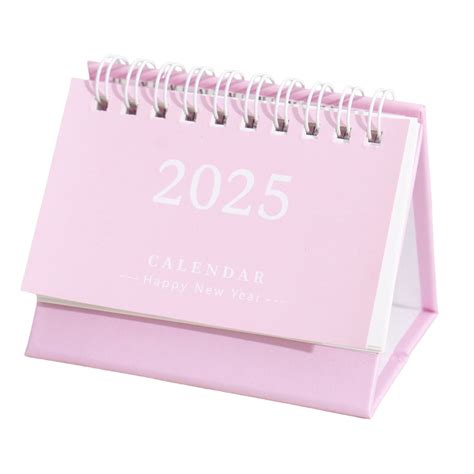 Mini Desk Calendar 2025 Small Desktop Calendar For Home School With ...