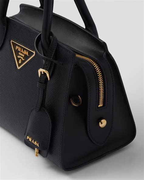 Black Small Prada Kristen Saffiano Bag | PRADA