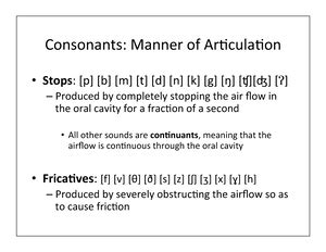 Phonetics Examples-1 - This talks about the sounds and mouth movement ...