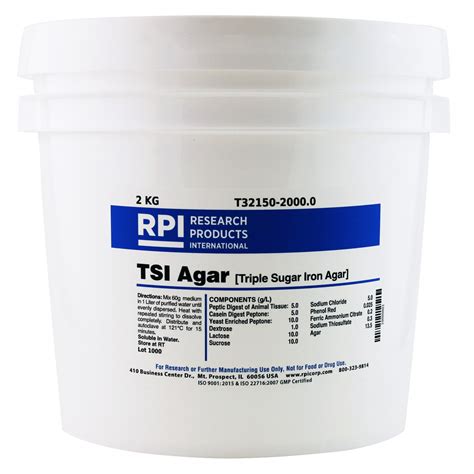 NEOGEN Triple Sugar Iron (TSI) Agar, 500 G, 43% OFF
