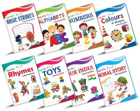 InIkao Colouring Books For Kids for Early Learning | Pack of 8 Copy ...