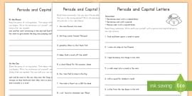 Mark My Work! Capital Letters (teacher made) - Twinkl