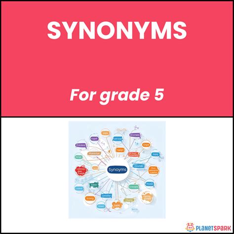 Class 5 Grammar Worksheet on Synonyms Practice | PlanetSpark