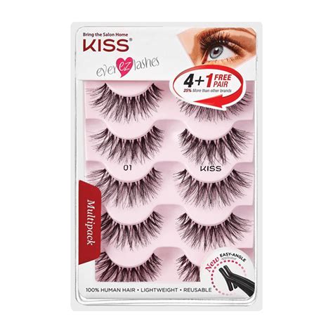 KISS #01 So Wispy False Eyelashes 5-Pair Multipack | False eyelashes ...