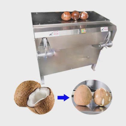 Industrial fast coconut sheller peeling machine semi automatic old ...