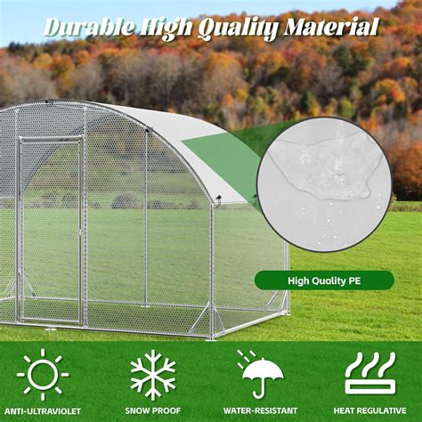 Cirui Large Metal Chicken Coop with Waterproof Cover 10L x India | Ubuy