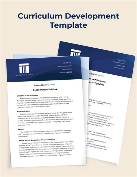 Curriculum Development Template in Word - Download | Template.net