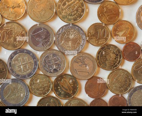 Euro coins money (EUR), currency of European Union useful as a background Stock Photo - Alamy